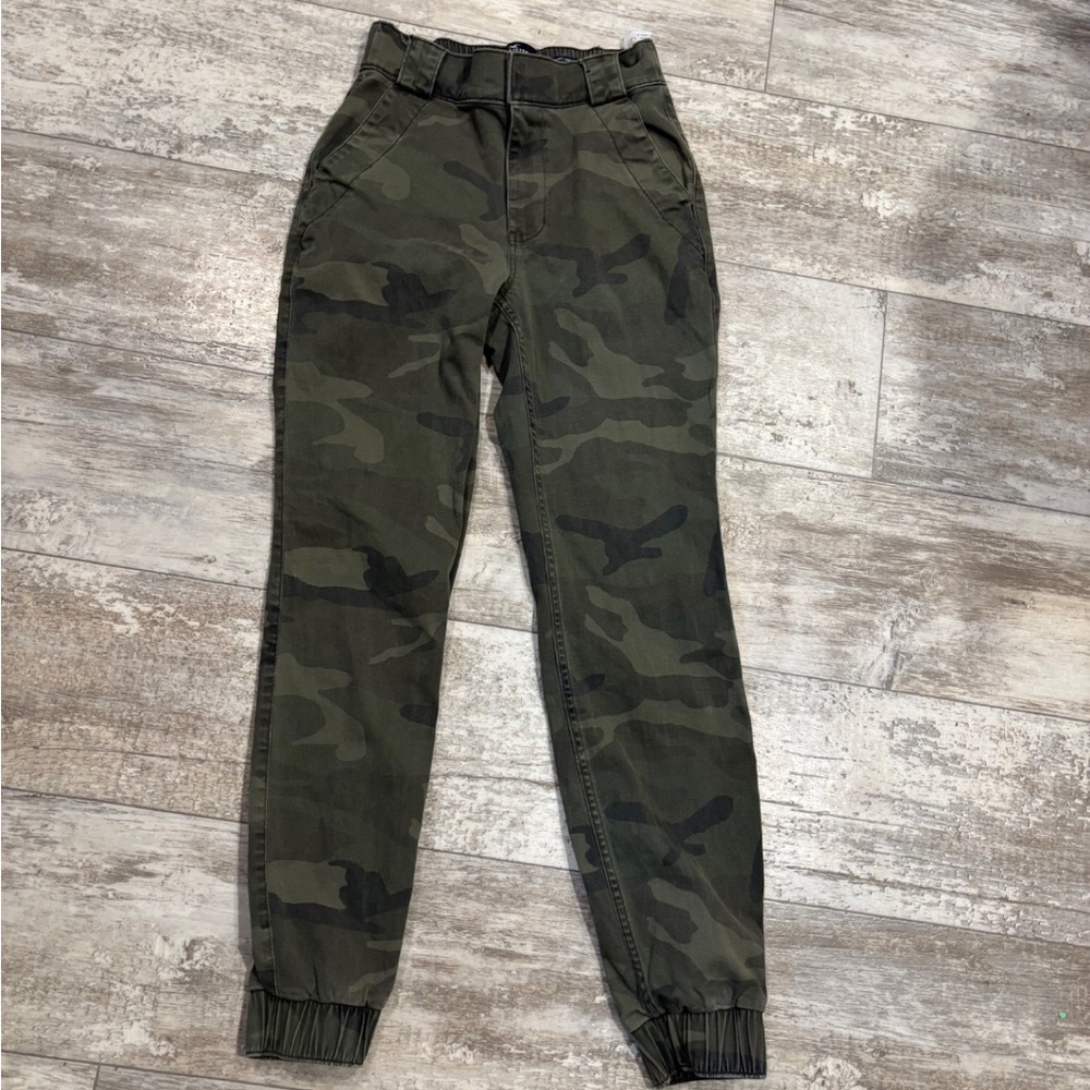 Hollister Kids Green Camouflage Joggers